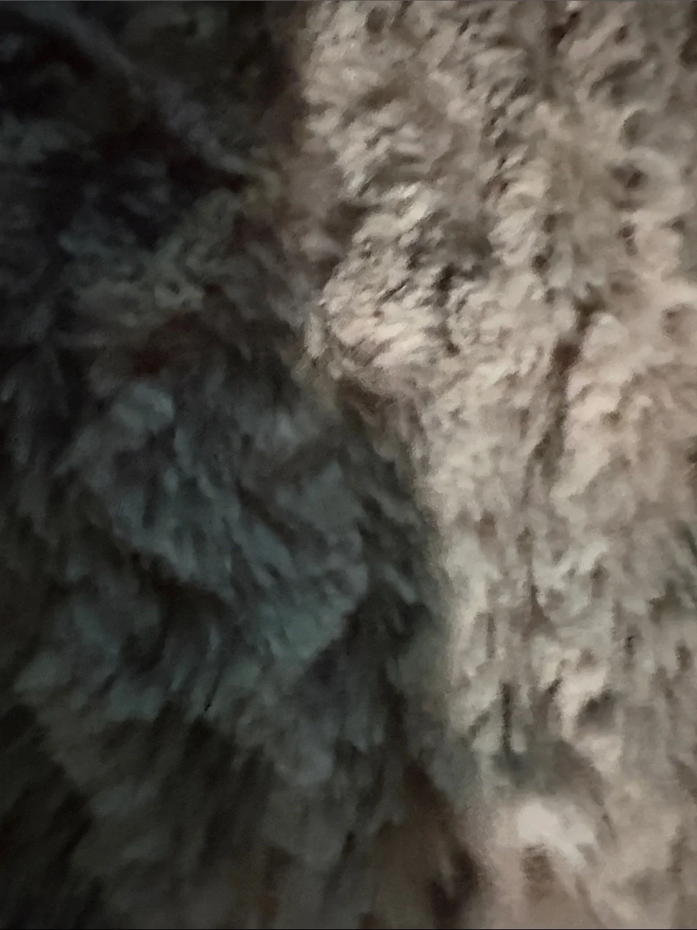 Luxury Faux Fur Accent King Sham for Pillow - Heather Gray